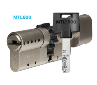 MTL600 Mul-T-Lock цилиндр с перекодировкой (4+1+1) L 95 ТШ (40х55Т) кл/верт (никель)