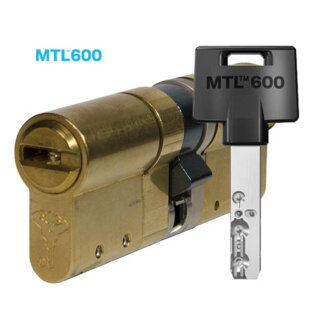 MTL600 Mul-T-Lock цилиндр с перекодировкой (4+1+1) L 76 UФ (45х31U) кл/дл.шток (латунь)