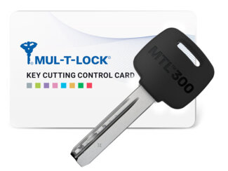 MTL300 Mul-T-Lock цилиндр с перекодировкой (4+1+1) L 80 ТШ (45х35Т) кл/верт (никель)