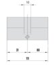 MTL600 Mul-T-Lock цилиндр с перекодировкой (4+1+1) L 111 Ф (31х80) кл/кл (никель)