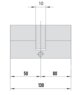 MTL600 Mul-T-Lock цилиндр с перекодировкой (4+1+1) L 130 Ф (50х80) кл/кл (никель)