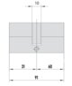 MTL800 Mul-T-Lock цилиндр с перекодировкой (4+1+1) L 91 Ф (31х60) кл/кл (никель)